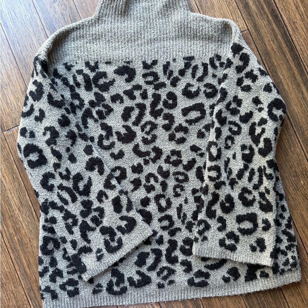 Isabel Maternity by Ingrid & Isabel Leopard Print Turtleneck Sweater